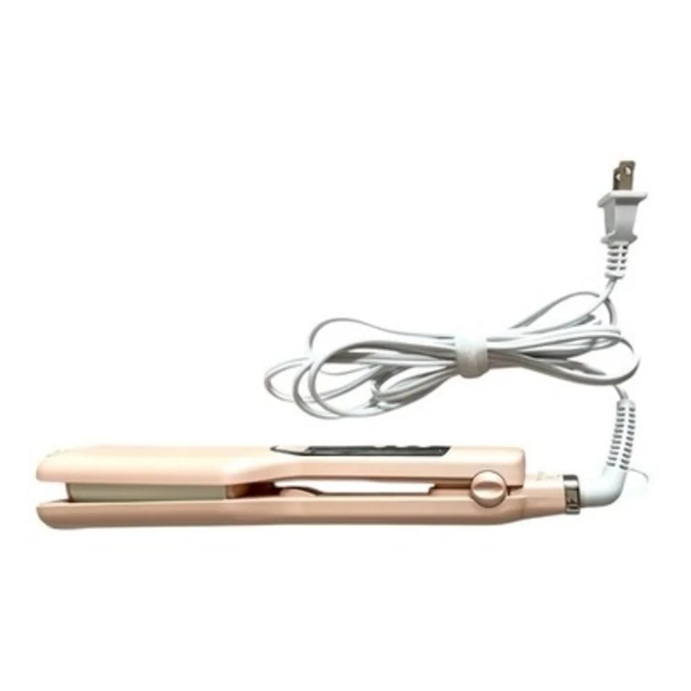 Novus NV210Ai 1 In Curling Wand Pink LED Display Hair Styler Auto Shut Off Boxed